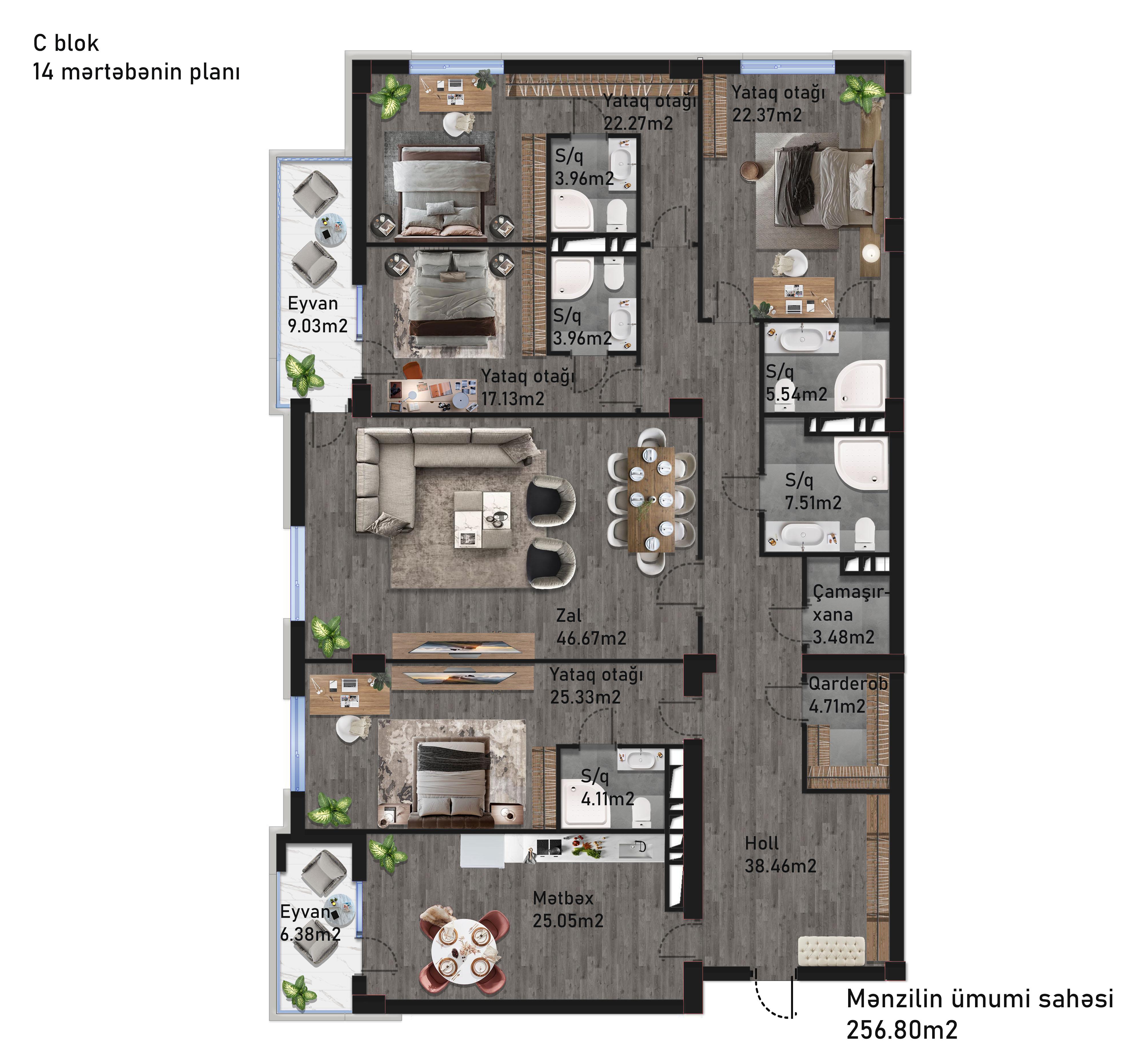 4 otaq - 256.80m2