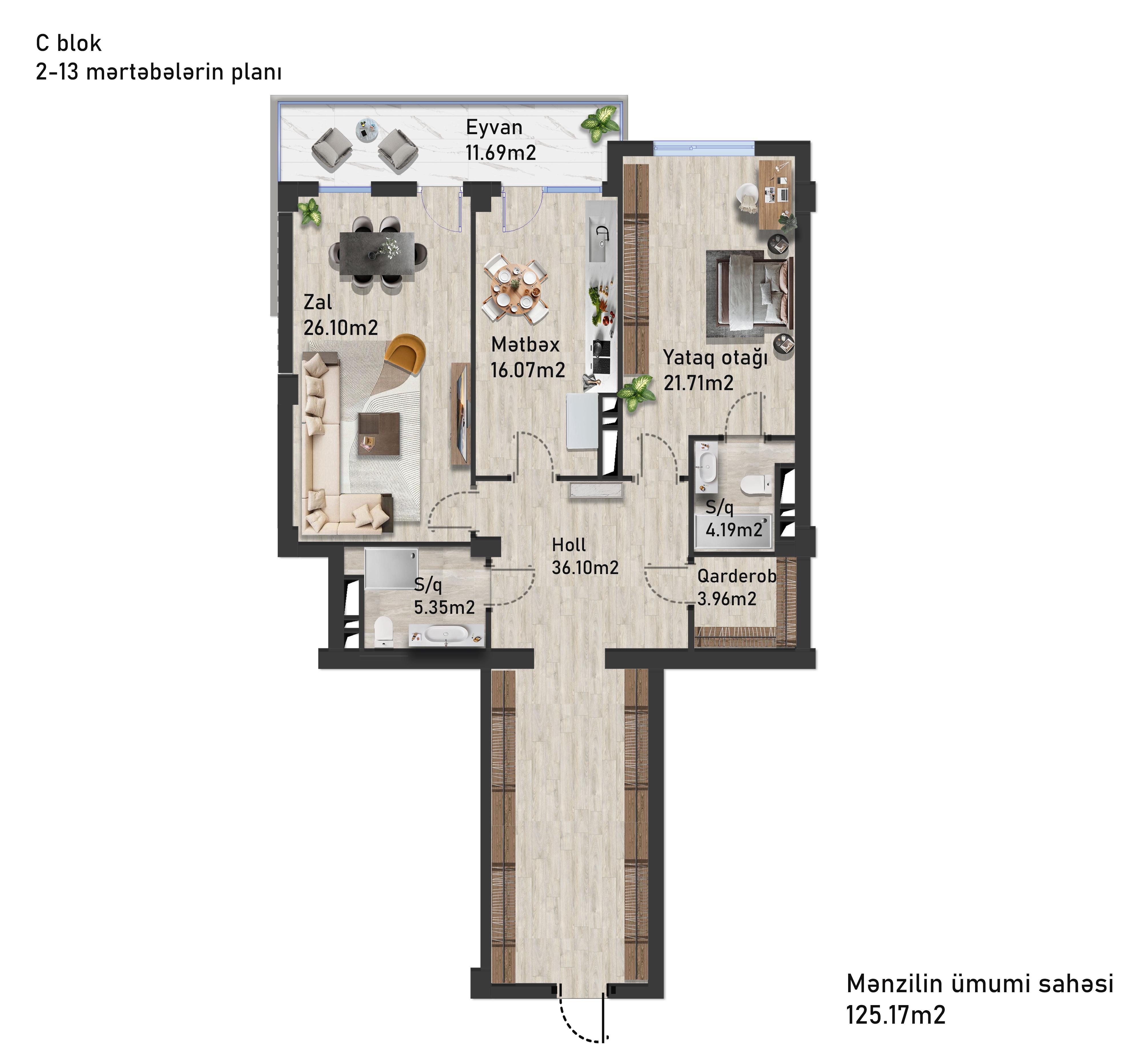 2 otaq - 125,17m2